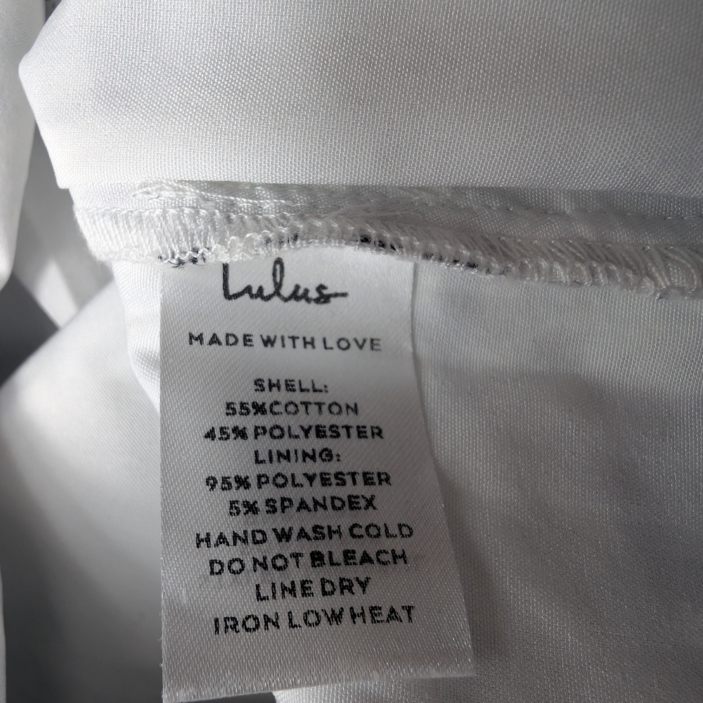 Lulu's Black and White Geometric Midi Dress - Picture 12 of 13